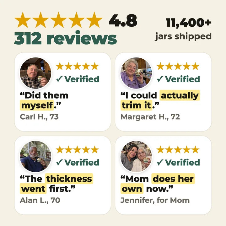 Customer reviews: Carl, Margaret, Alan and Jennifer, 4.8 from 312 reviews